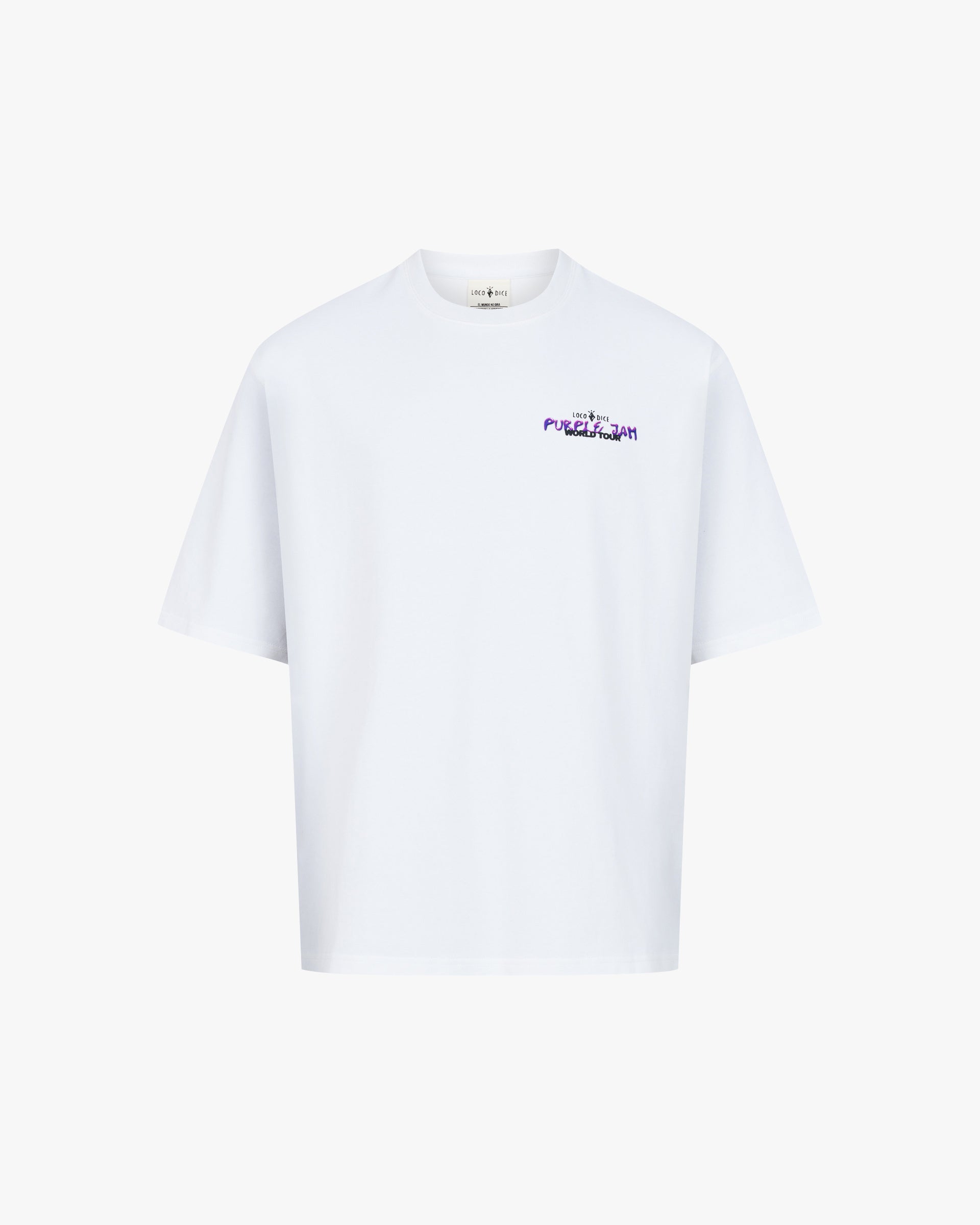Loco Dice X Purple Jam Tee in White