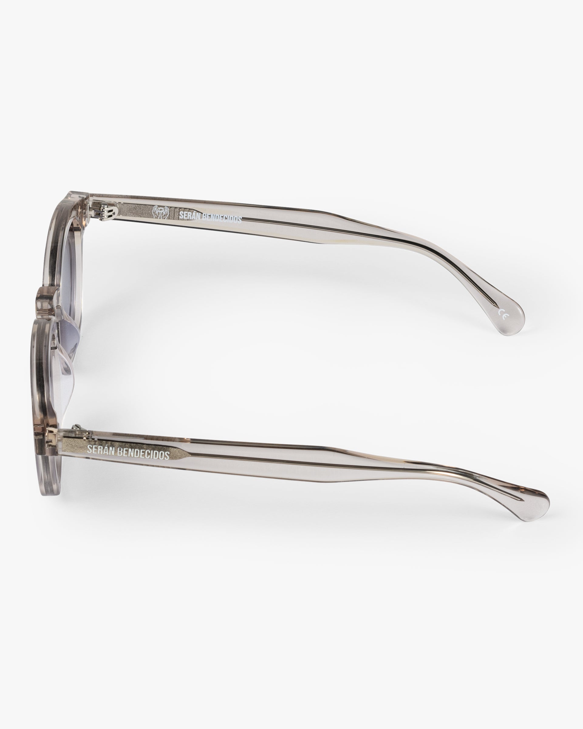 SB Sunglasses Brown Transparent Frame with Gradient Grey Lenses