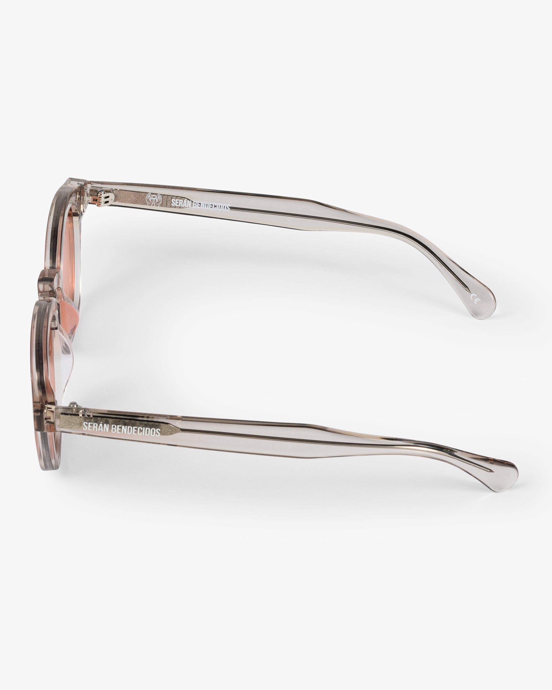 SB Sunglasses Brown Transparent Frame with Orange Lenses