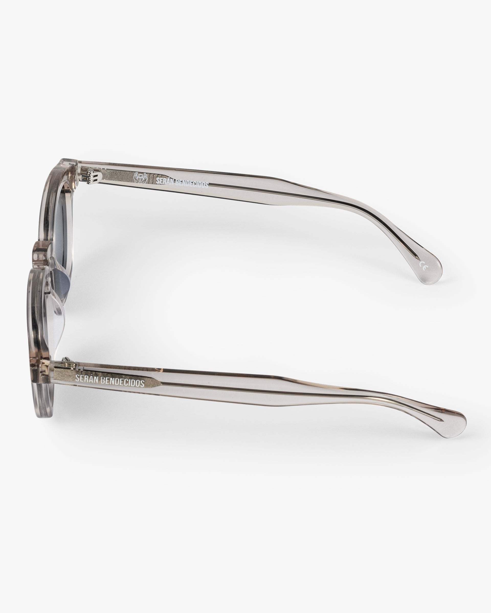 SB Sunglasses Brown Transparent Frame with Dark Blue Lenses
