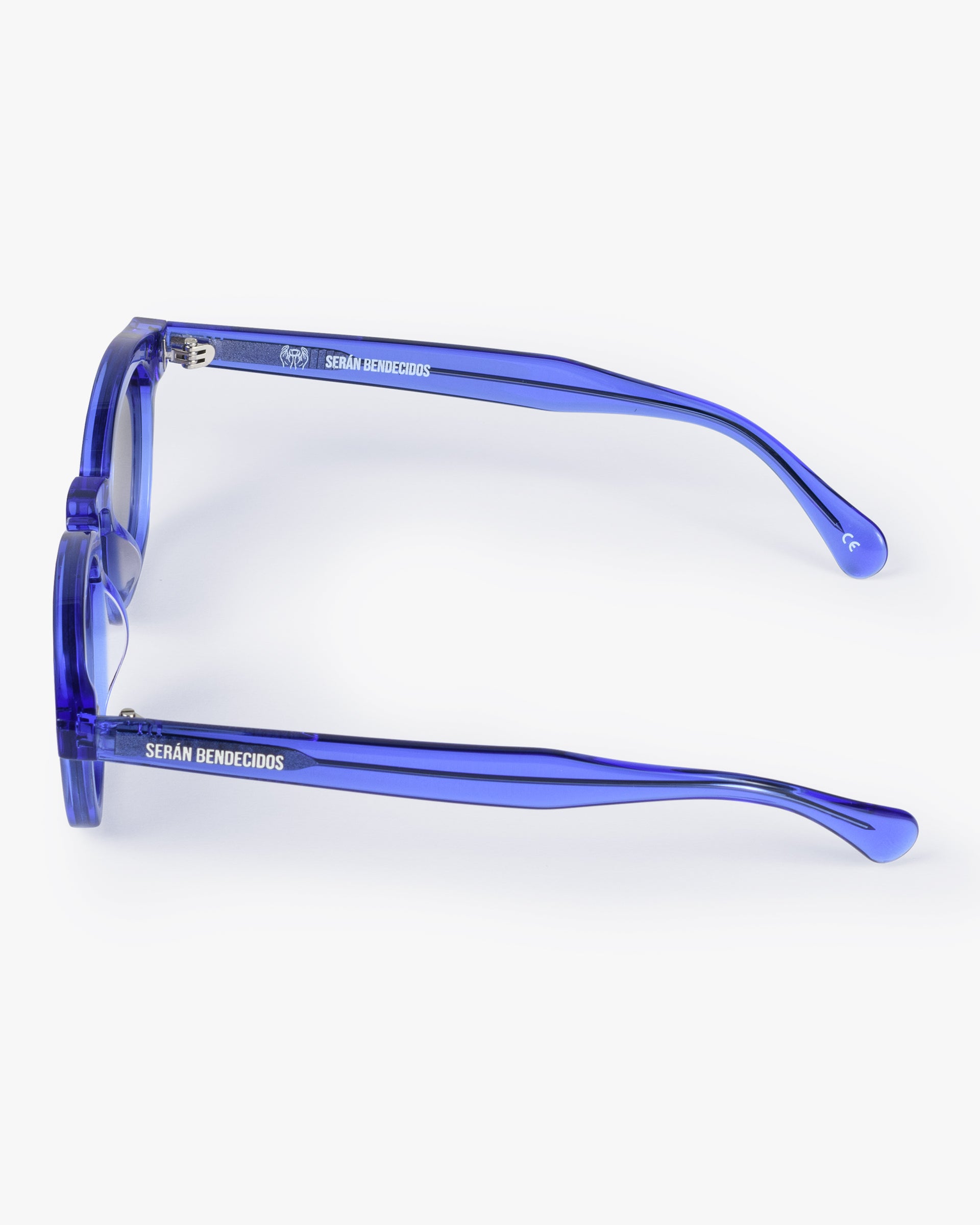 SB Sunglasses Blue Transparent Frame with Gradient Grey Lenses