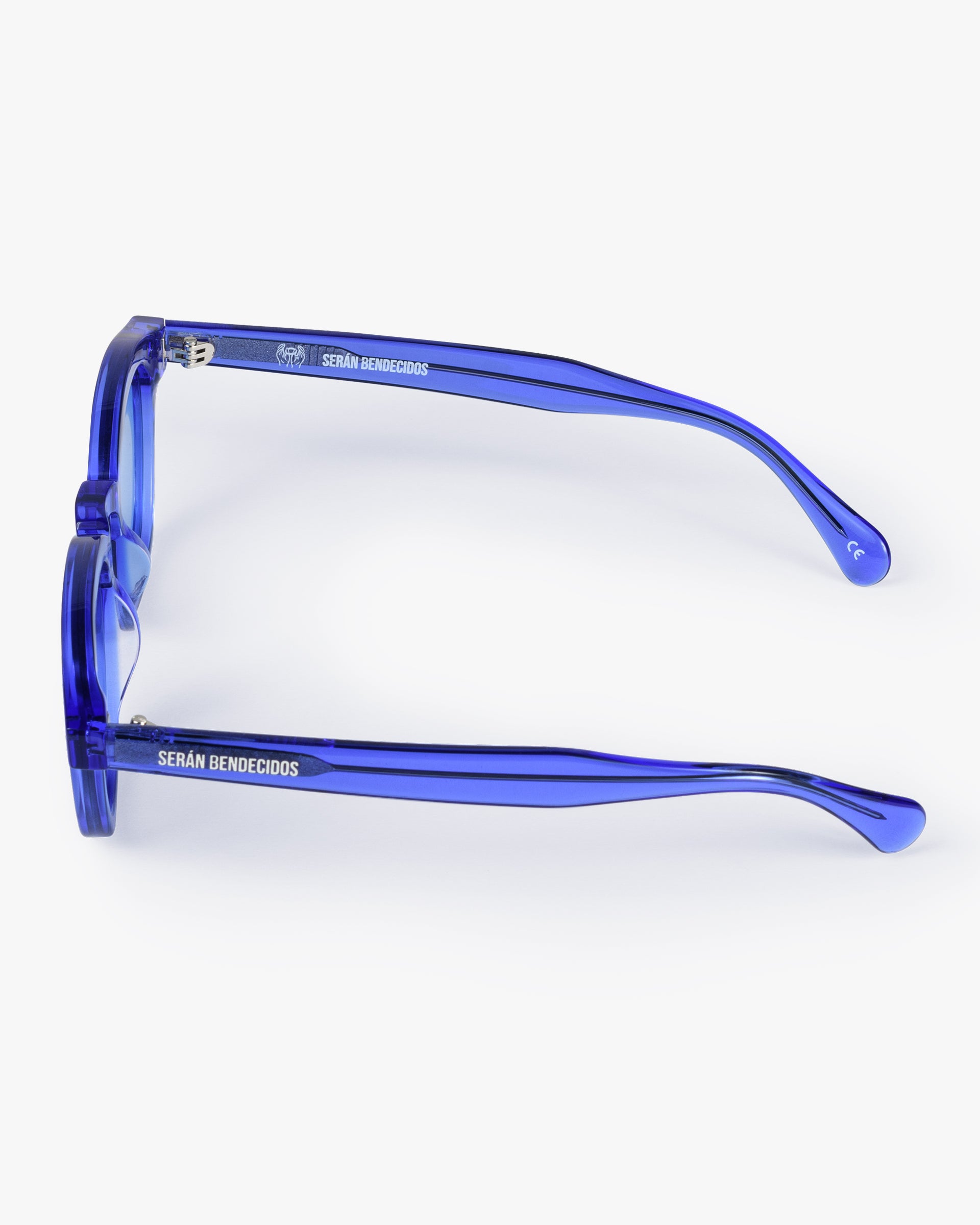 SB Sunglasses Blue Transparent Frame with Light Blue Lenses
