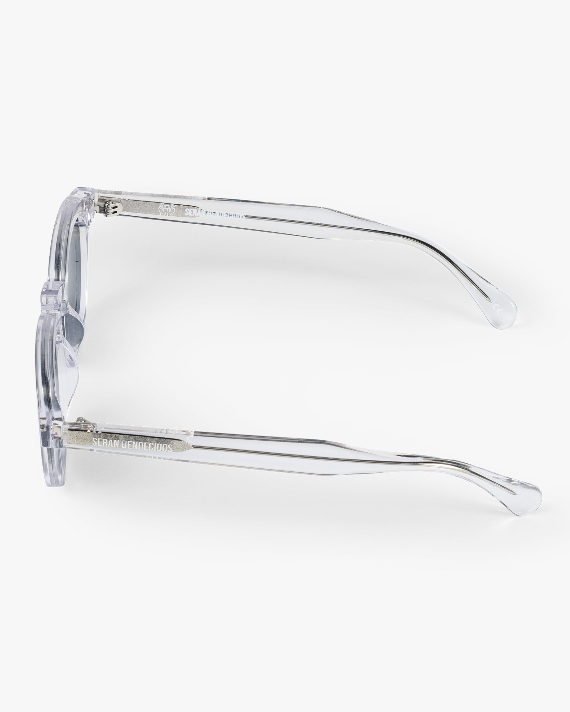 SB Sunglasses Transparent Frame with Dark Blue Lenses