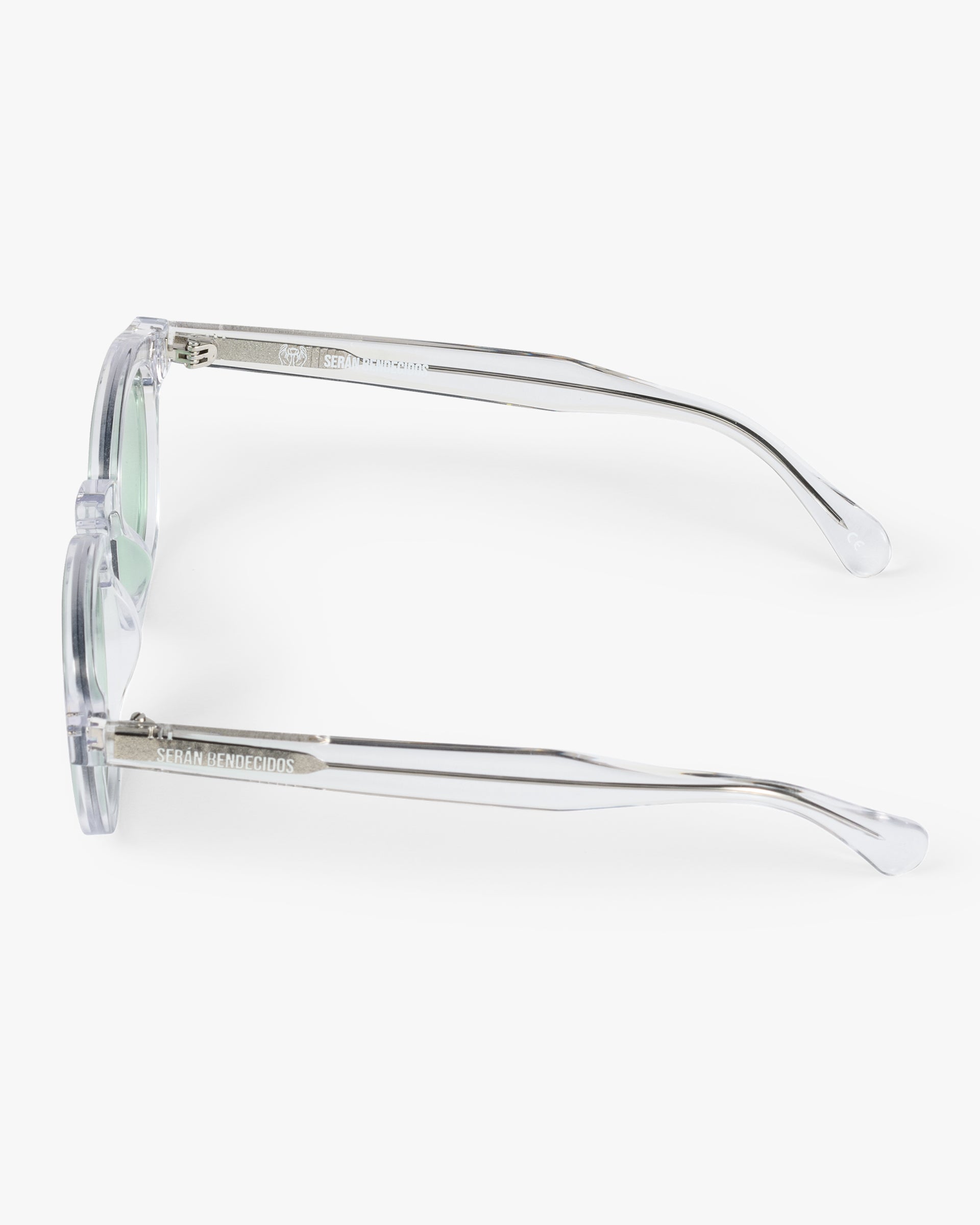SB Sunglasses Transparent Frame with Mint Green Lenses