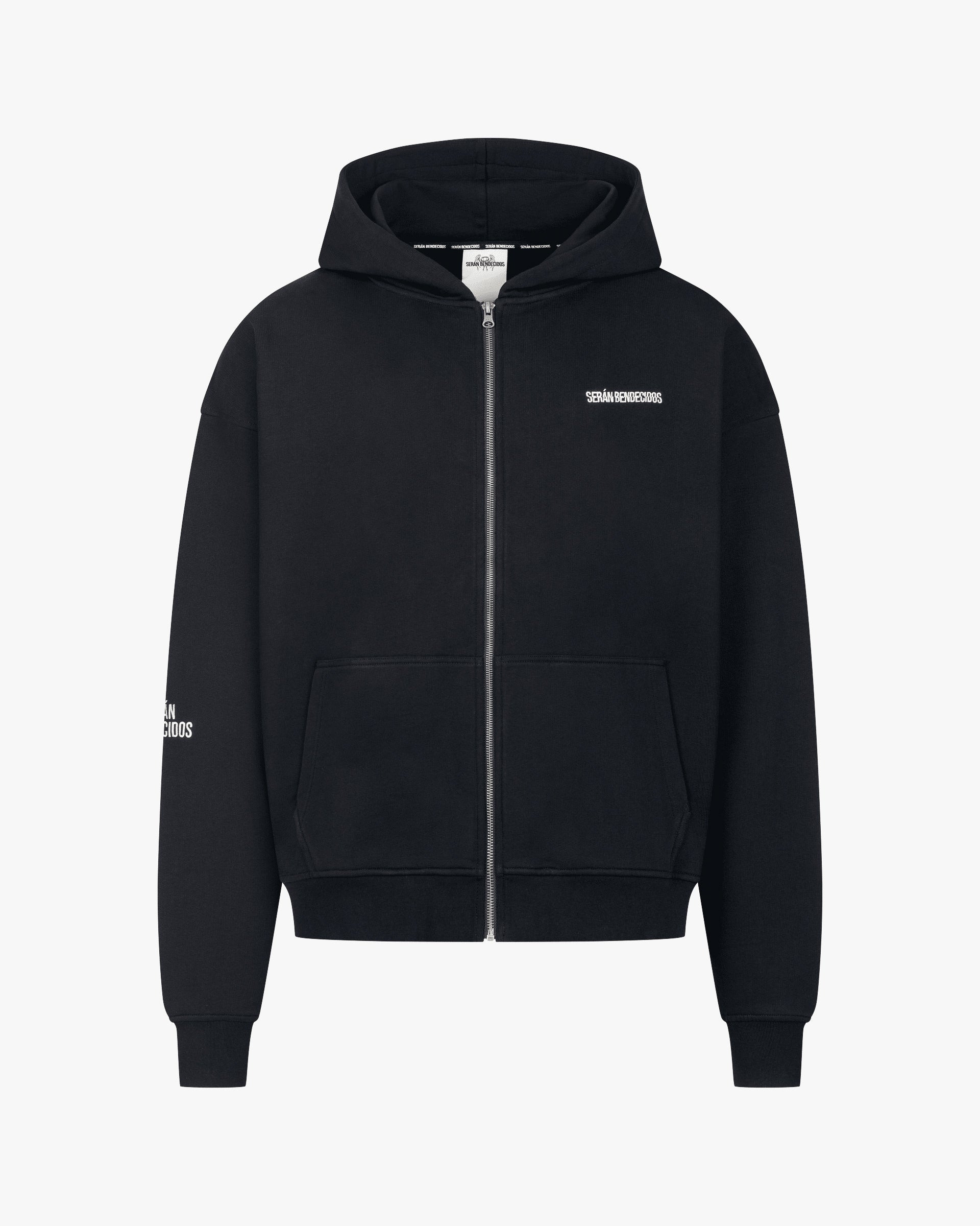 Signature Zip Hoodie Black