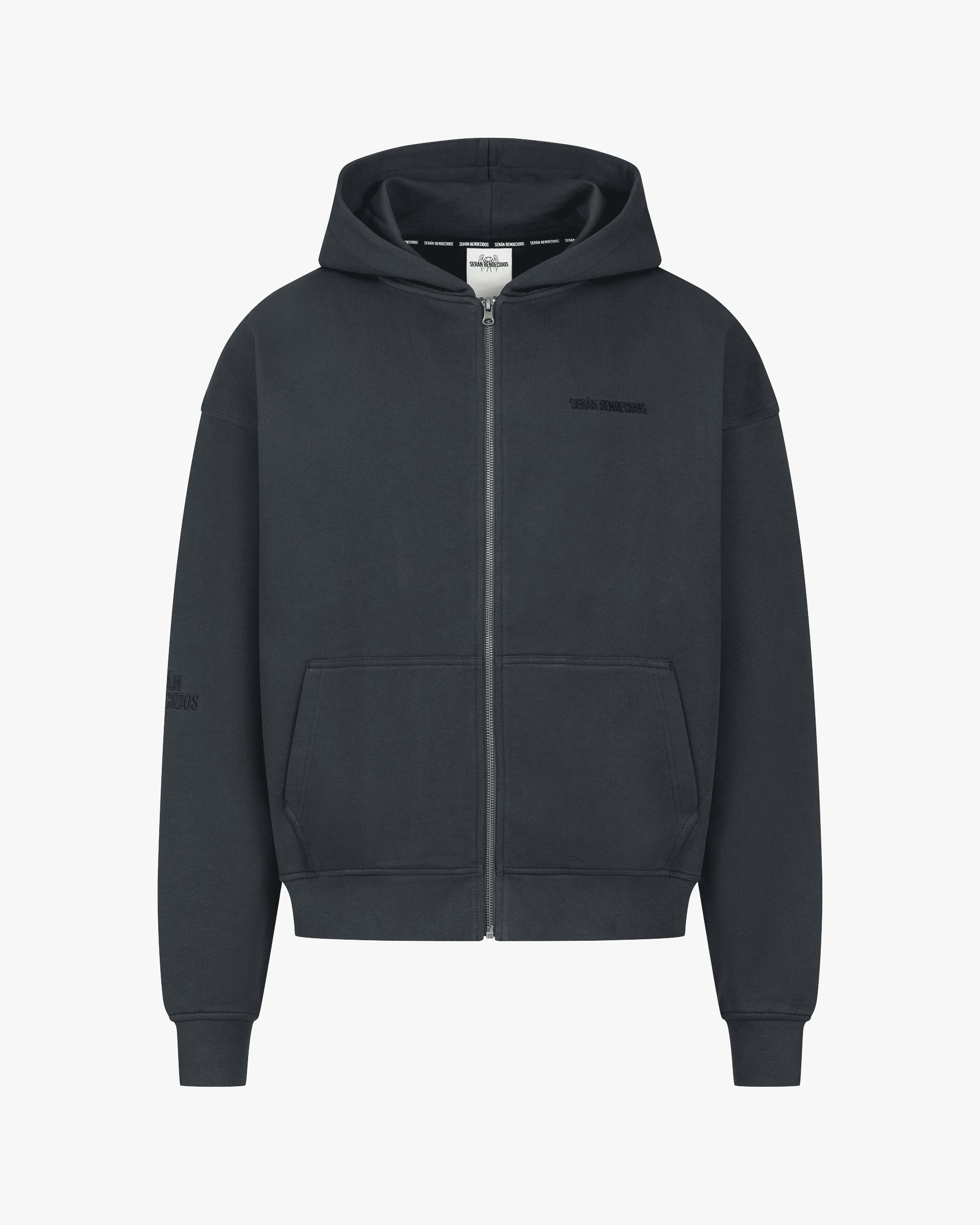 Signature Zip Hoodie Grey