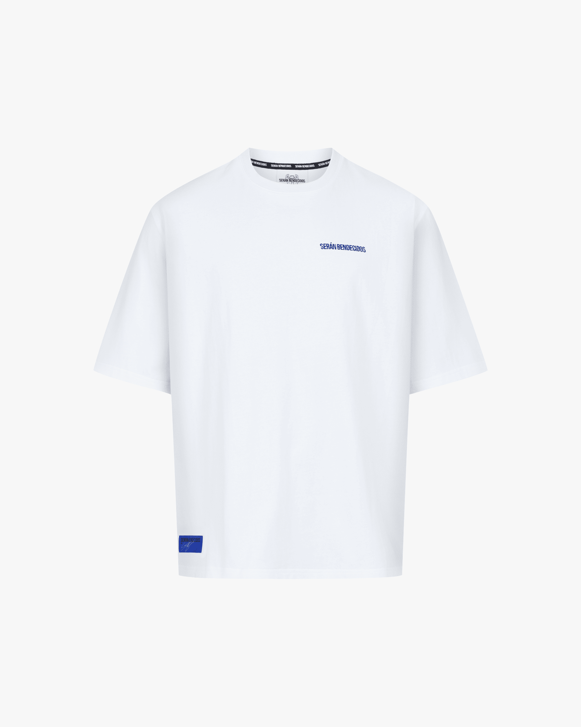 Signature Tee White (Blue backside)