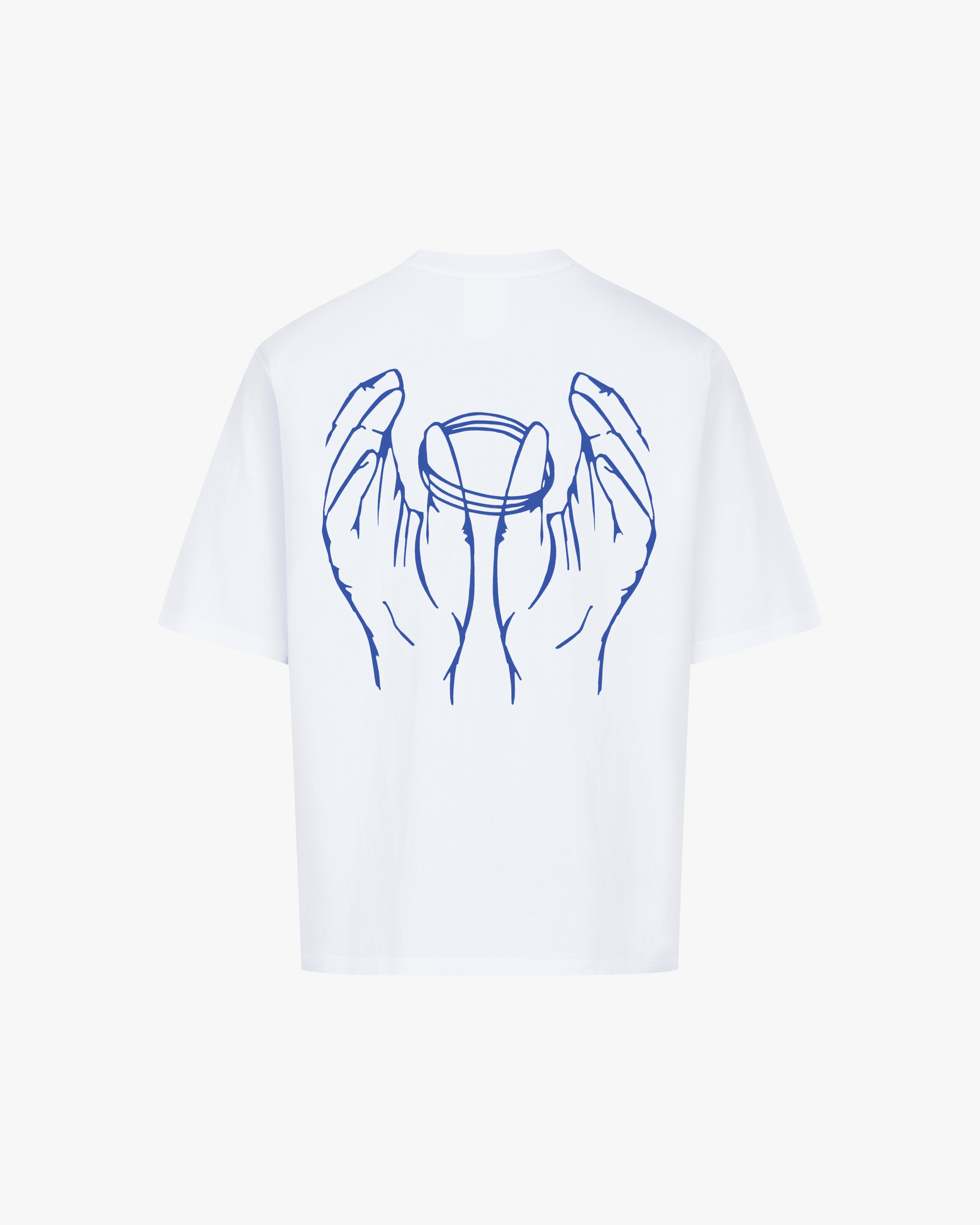 Signature Tee White (Blue backside)