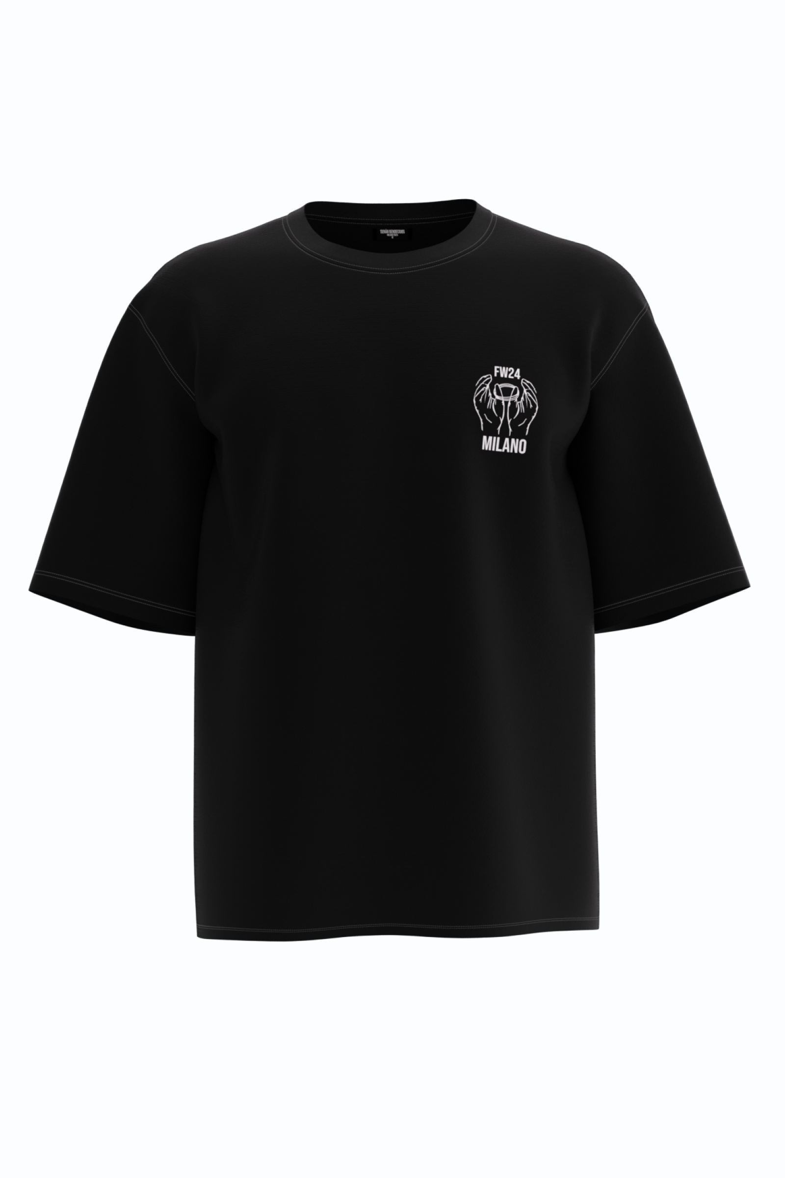 MILANO - Basic T-shirt - zwart