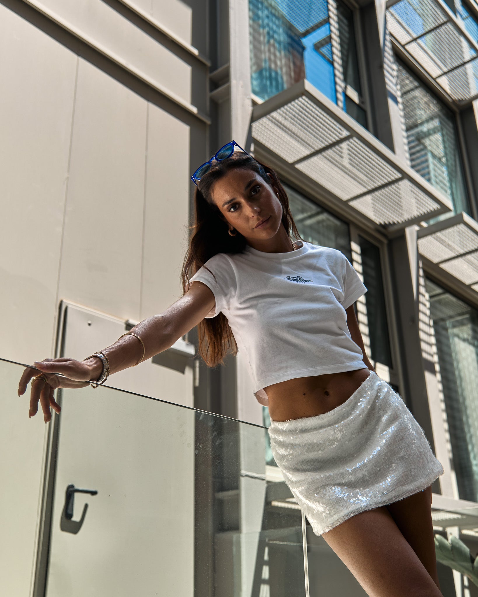 Signature Baby Tee White