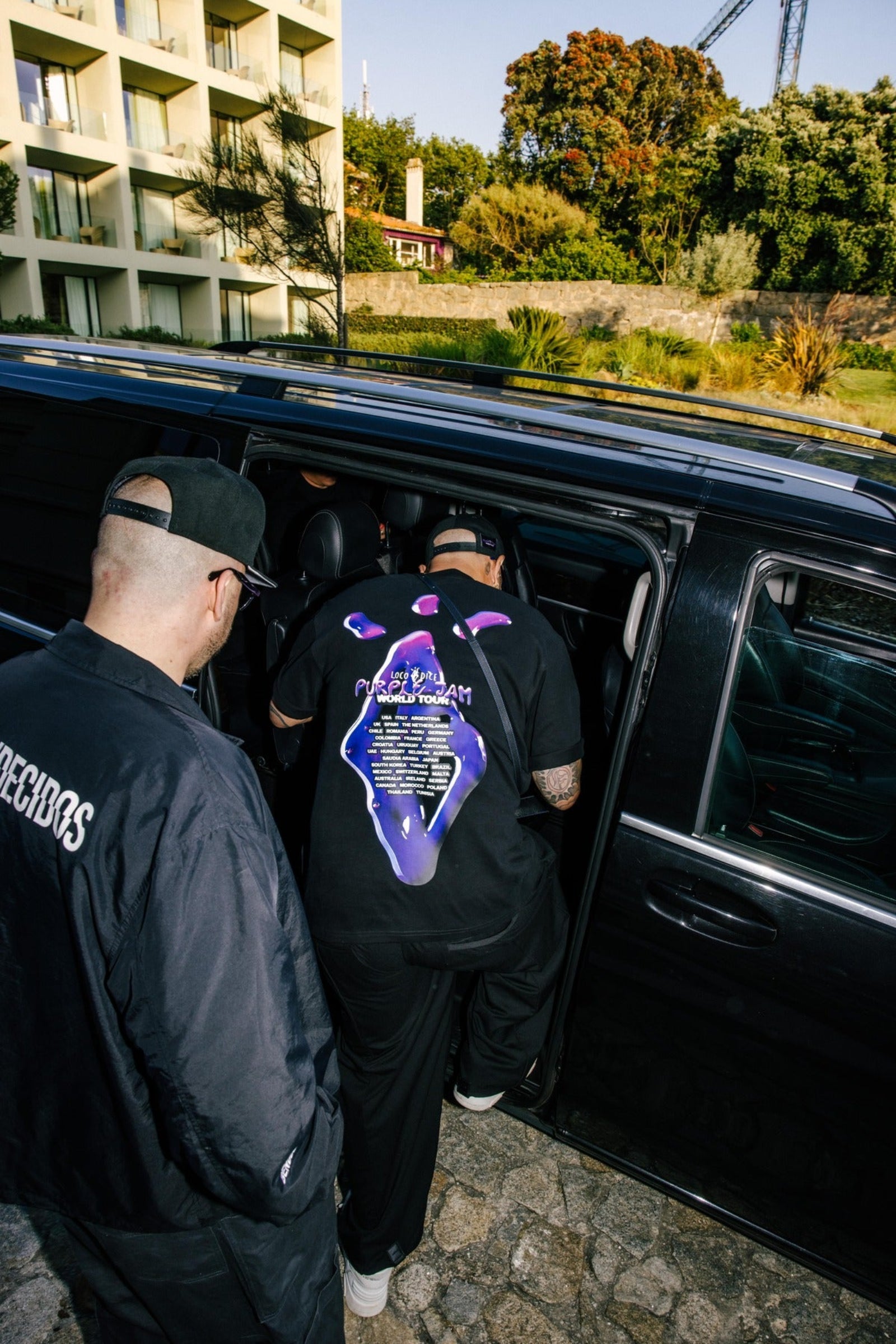 Loco Dice X Purple Jam World Tour Tee in Black