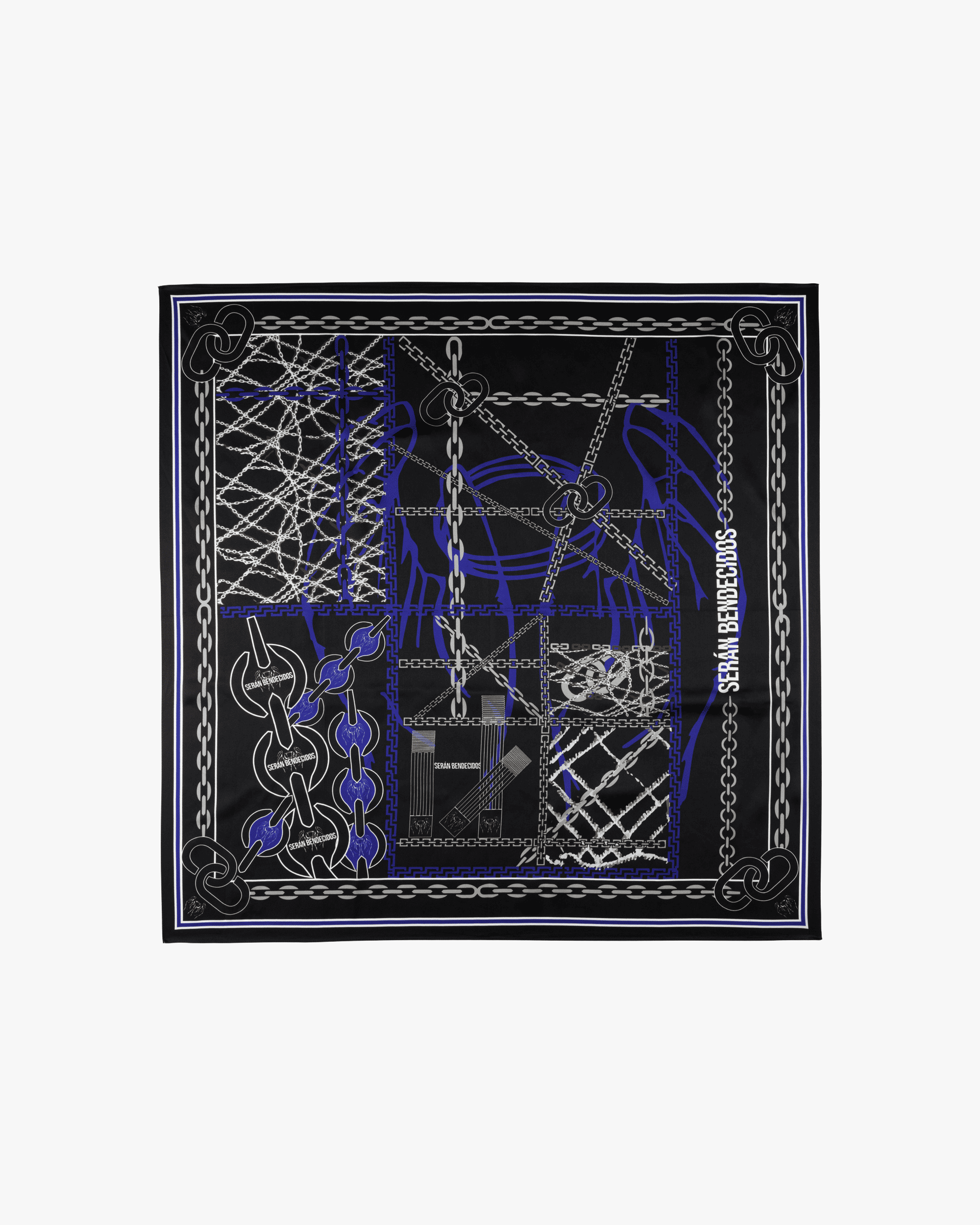Signature Chain Print Foulard – 100% silk