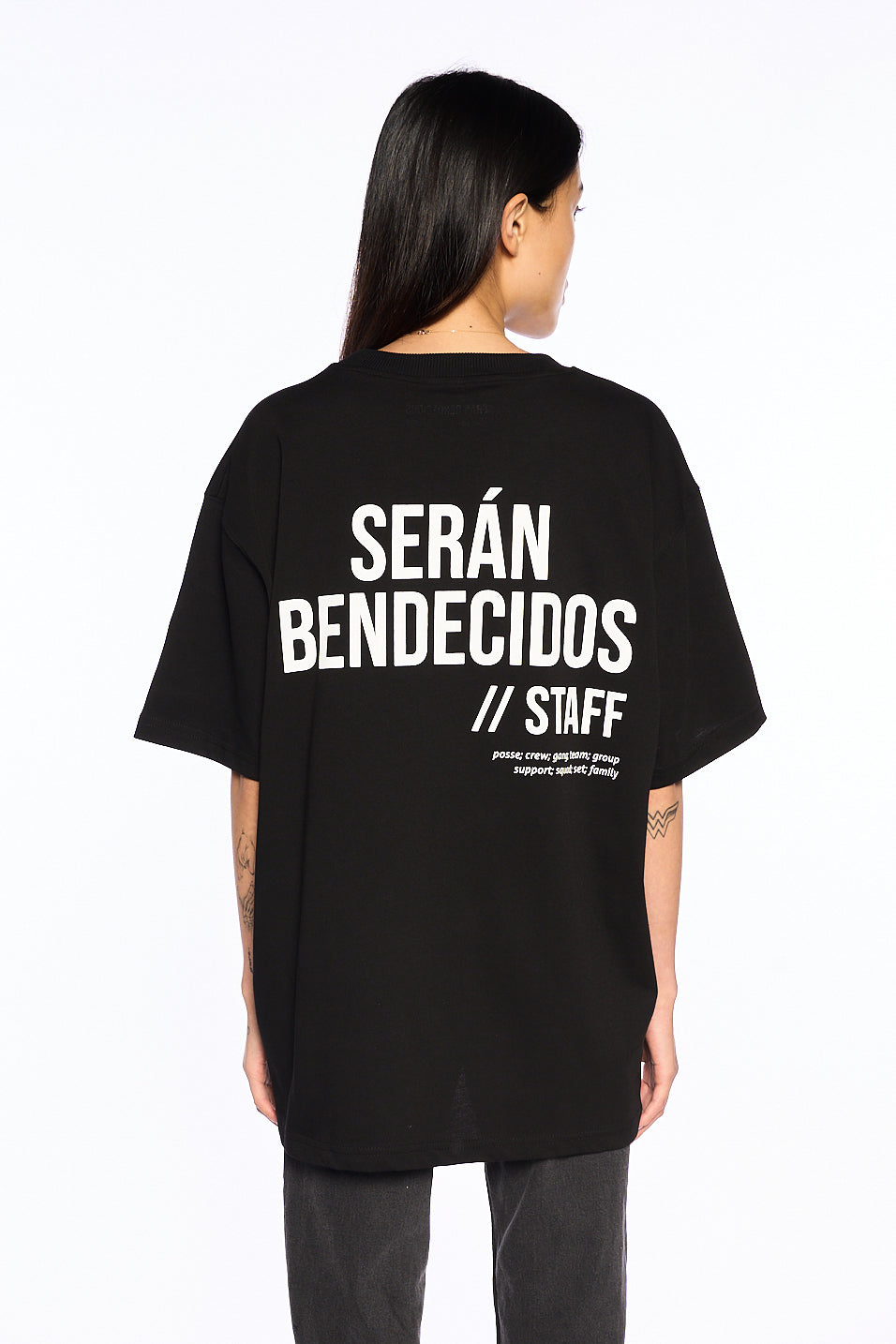 Shop Staff T Shirt Black Seran Bendecidos